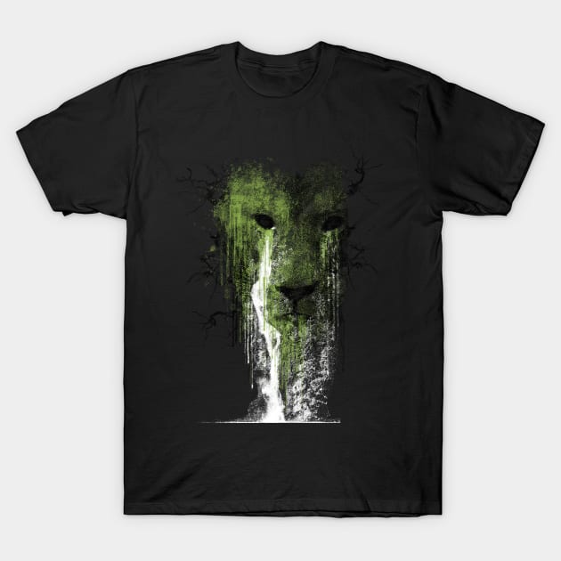 Lion Fall T-Shirt by bulografik